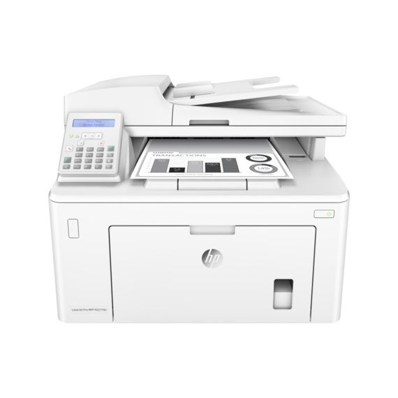 MFD HP LASERJET PRO M227FDN, WHITE, A4, 28PPM, FAX, 256MB, UP TO 30000 MONTHLY, 1200DPI, DUPLEX, 35 SHEETS ADF,  HI-SPEED USB 2.0, FAST ETHERNET 10/100BASE-TX, HP EPRINT, APPLE AIRPRINT (CF230A ~1600 PAGES, CF230X~3500 PAGES)