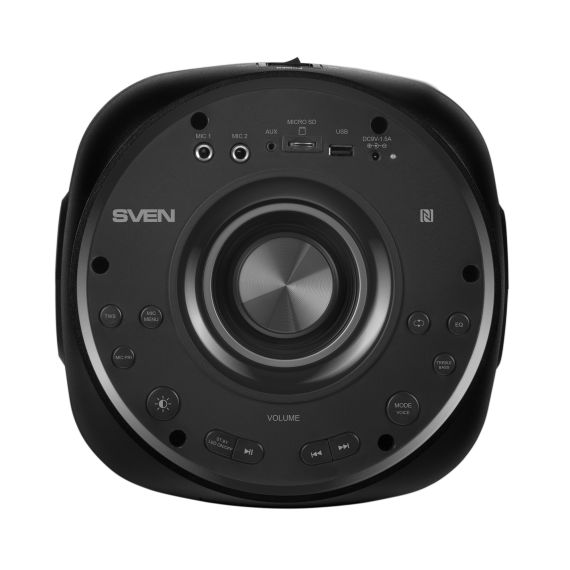 ПОРТАТИВНАЯ КОЛОНКА SVEN PS-770 BLACK / 100W / BLUETOOTH / FM TUNER / USB / MICROSD