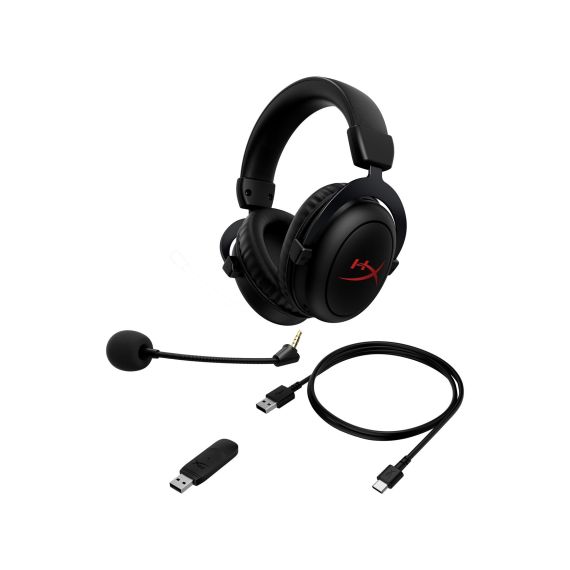БЕСПРОВОДНЫЕ ИГРОВЫЕ НАУШНИКИ HYPERX CLOUD II CORE WIRELESS, BLACK, [6Y2G8AA]