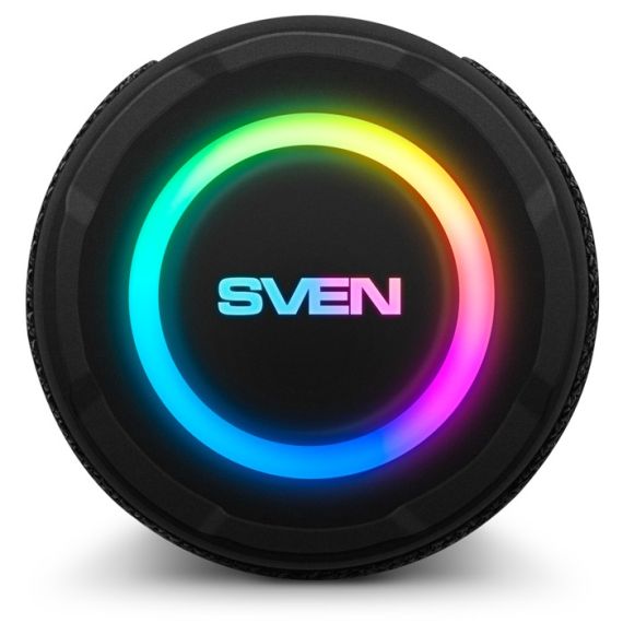 КОЛОНКА ПОРТАТИВНАЯ SVEN PS-160, BLACK / 12W / BLUETOOTH / FM / USB / MICROSD / 1200MA*H