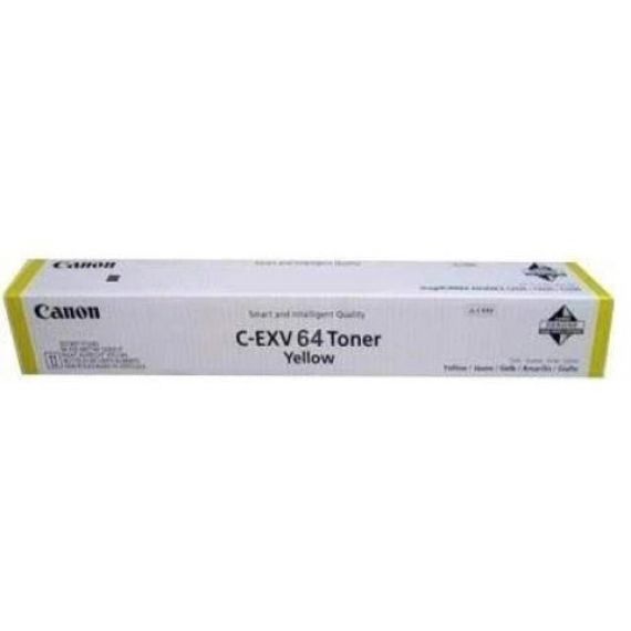 TONER CANON C-EXV 64 YELLOW (25000 PAGES 5%) FOR CANON IMAGERUNNER ADVANCE DX C3922I/26I/30I/35I.