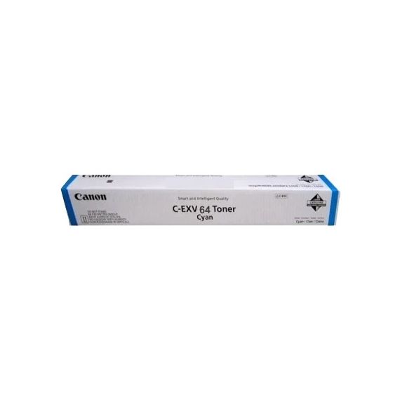 TONER CANON C-EXV 64 CYAN (25000 PAGES 5%) FOR CANON IMAGERUNNER ADVANCE DX C3922I/26I/30I/35I.