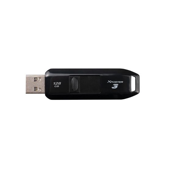 ФЛЕШ-НАКОПИТЕЛЬ USB PATRIOT XPORTER 3, BLACK / USB3.2 / 128ГБ