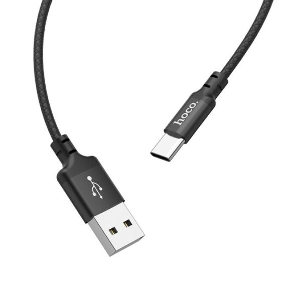 КАБЕЛЬ USB НА TYPE-C HOCO  X14 “X14 TIMES SPEED” / 1M / PVC / UP TO 2.0A / BLACK
