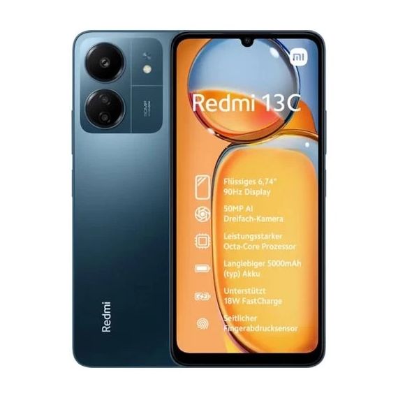 СМАРТФОН XIAOMI  REDMI REDMI 13C / 8GB RAM / 256GB / NAVY BLUE