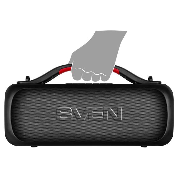 ПОРТАТИВНАЯ КОЛОНКА SVEN PS-360 BLACK / 24W / BLUETOOTH / FM TUNER / USB / MICROSD