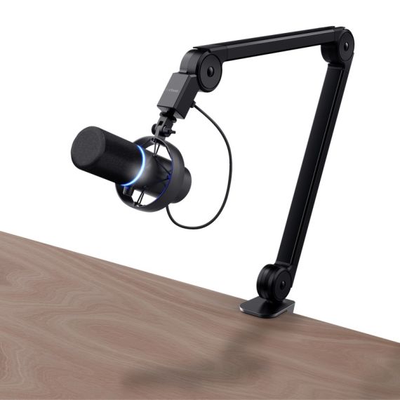 ПРОФЕССИОНАЛЬНЫЙ СТУДИЙНЫЙ МИКРОФОН НА СТОЙКЕ TRUST GXT 255+ ONYX / USB / BLACK