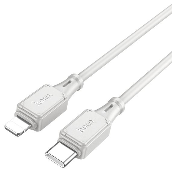КАБЕЛЬ TYPE-C НА LIGHTNING HOCO “X101 ASSISTANT” / 1M / SILICONE / 27W / GRAY
