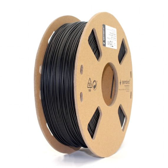 GEMBIRD TPE FLEXIBLE FILAMENT, BLACK, SPECIAL THERMOPOLYMER ALLOWS TO OBTAIN MATERIALS SIMILAR TO RUBBER, 1.75MM, 1KG