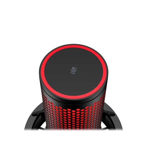 МИКРОФОН ДЛЯ СТРИМИНГА HYPERX QUADCAST 2, BLACK/RED, [872V1AA]