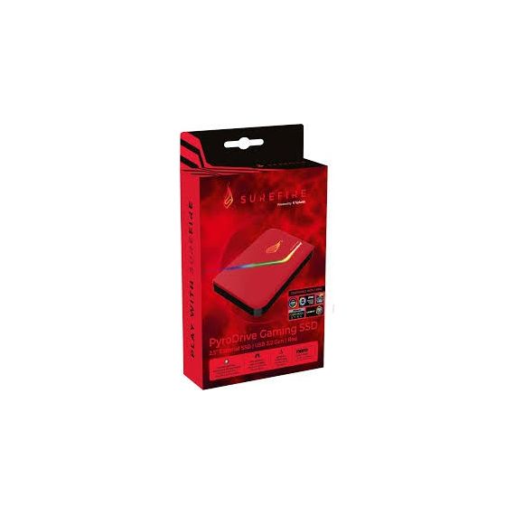 2.5” ВНЕШНИЙ ИГРОВОЙ SSD VERBATIM SUREFIRE PYRODRIVE / 1TB / USB 3.2 GEN1 / RED