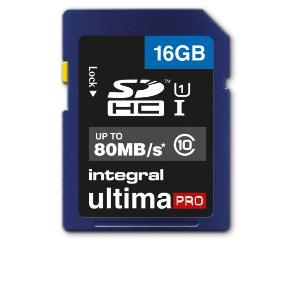 КАРТА ПАМЯТИ INTEGRAL ULTIMA PRO/16GB SDHC CLASS10 UHS-I, U1