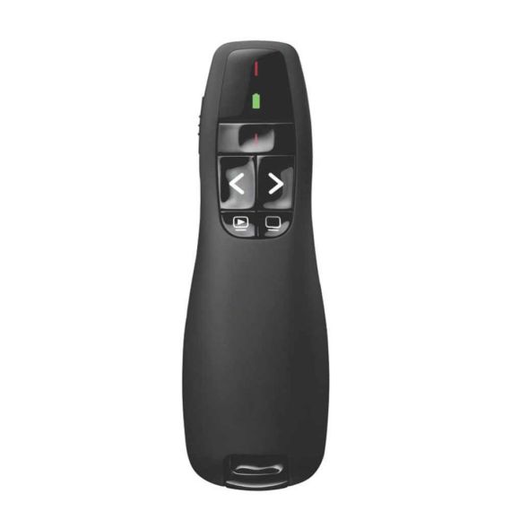 PRESENTER LOGITECH WIRELESS R400, RED LASER POINTER, INTUITIVE SLIDESHOW CONTROLS , UP TO 15-METER RANGE, BATTERY INDICATOR
