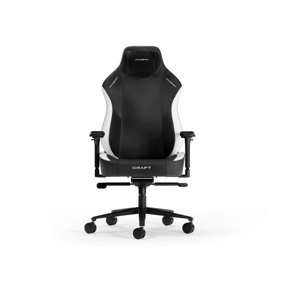 ИГРОВОЕ КРЕСЛО DXRACER CRAFT-23-L / 150KG / 145-185CM / BLACK/WHITE