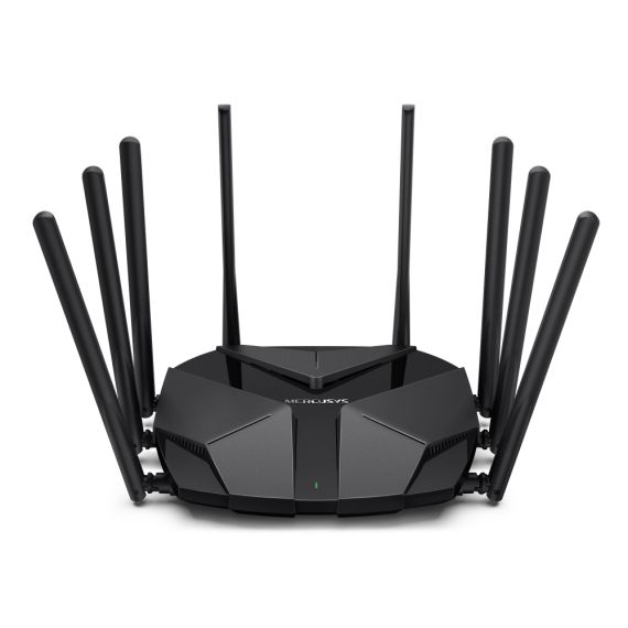 WI-FI РОУТЕР MERCUSYS MR90X / AX6000 DUAL BAND / WI-FI6 / GIGABIT / 8 EXTERNAL ANTENNAS