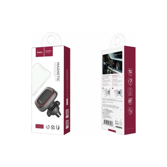АВТОМОБИЛЬНЫЙ ДЕРЖАТЕЛЬ HOCO CA23 LOTTO SERIES, MAGNETIC AIR OUTLET HOLDER, BLACK