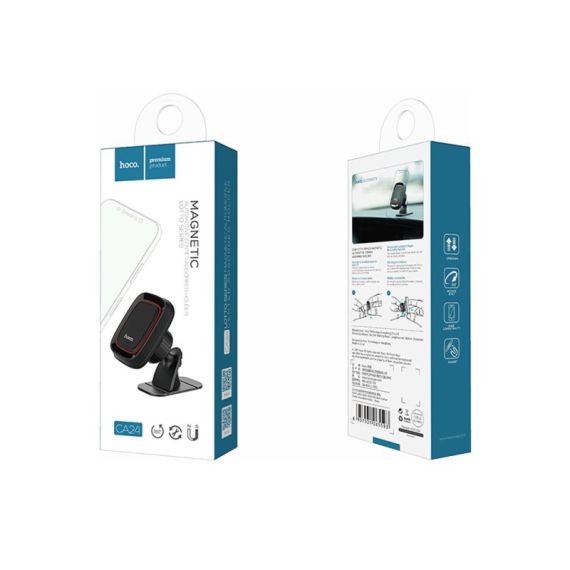 АВТОМОБИЛЬНЫЙ ДЕРЖАТЕЛЬ HOCO CA24 LOTTO SERIES, MAGNETIC AUTOMOTIVE CENTER ADSORBED HOLDER, BLACK