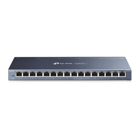 КОММУТАТОР TP-LINK TL-SG116 / 16 PORT / GIGABIT / RJ45 / STEEL CASE