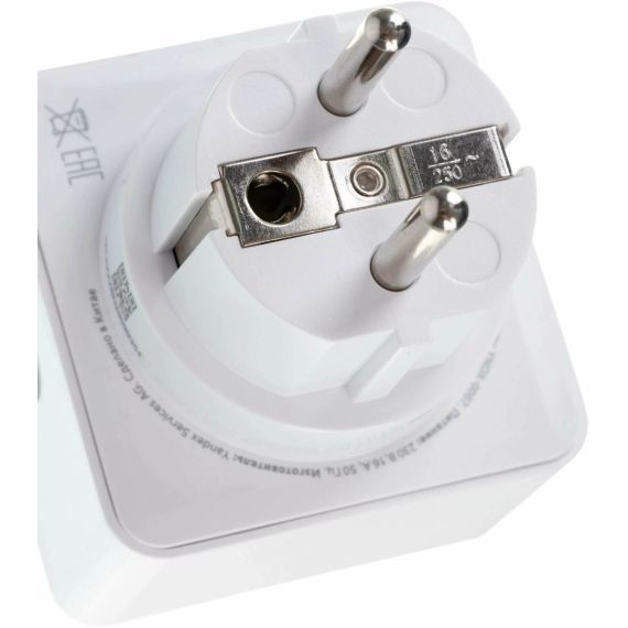 УМНАЯ РОЗЕТКА YANDEX YNDX-0007 / VOICE CONTROL (ALISA) / WHITE