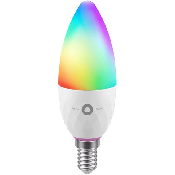 LED ЛАМПОЧКА YANDEX SMART BULB WITH ALISA / SMART WI-FI RGB / E14 / 8W / 1700K-6500K