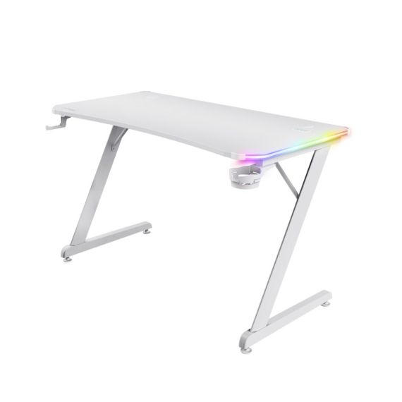 ИГРОВОЙ RGB-СТОЛ TRUST GXT 709W LUMINUS, WHITE