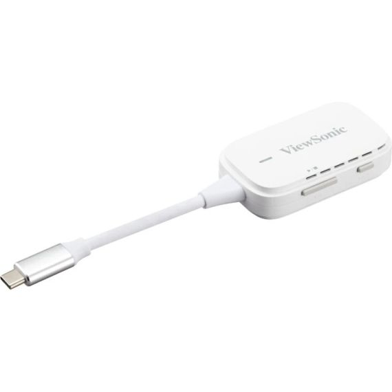 MIRACAST  VIEWSONIC WPD-700, WIRELESS SCREEN CASTING KIT, PLUG-AND-PLAY: DIRECT CONNECTION WITHOUT NETWORK SETUP OR SOFTWARE INSTALLATION, SUPPORT UP TO 8 TRANSMITTERS VIA USB-C PORT, LONG-RANGE WIRELESS TRANSMISSION: FROM UP TO 30M AWAY WITHOUT LONG HDMI