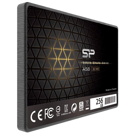 2.5” SSD 256GB  SILICON POWER  ACE A58, SATAIII, SEQREADS: 460 MB/S, SEQWRITES: 450 MB/S, CONTROLLER PHISON S11, MTBF 1.5MLN, SLC CASH, BBM, INTERNAL AUTO-COPY TECHNOLOGY, SP TOOLBOX, 7MM, 3D NAND TLC