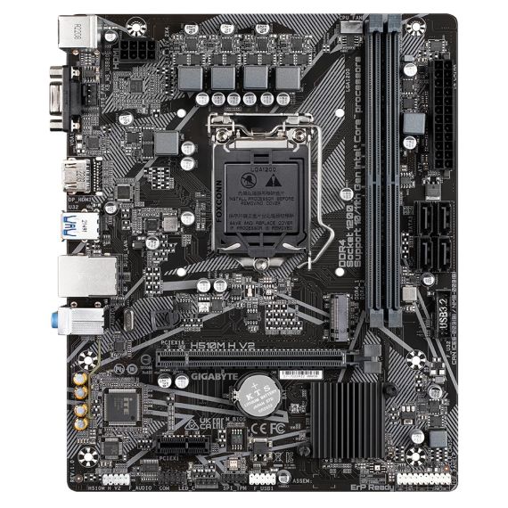 МАТЕРИНСКАЯ ПЛАТА GIGABYTE H510M H V2 / SOCKET 1200 / H470 / DDR4 / MATX
