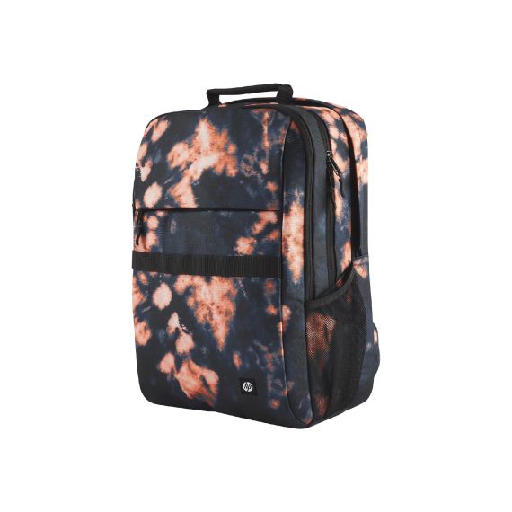 16.1” NB BACKPACK - HP CAMPUS XL TIE DYE BACKPACK - EXTRA-PADDED FLOATING LAPTOP POCKET, A DOUBLE-COIL, LOCKABLE ZIPPER, RAIN-REPELLANT MATERIAL.