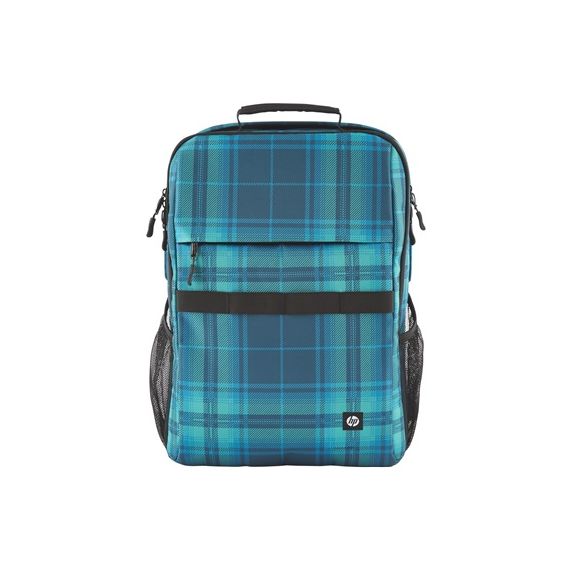 16.1” NB BACKPACK - HP CAMPUS XL TARTAN PLAID BACKPACK - EXTRA-PADDED FLOATING LAPTOP POCKET, A DOUBLE-COIL, LOCKABLE ZIPPER, RAIN-REPELLANT MATERIAL.
