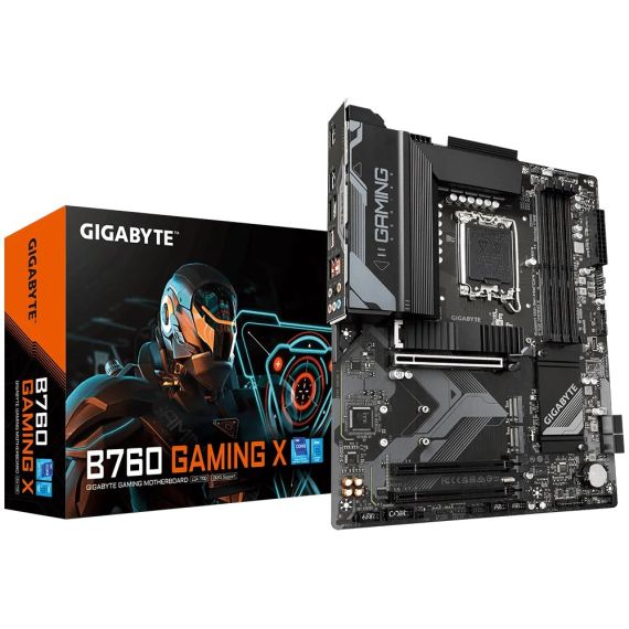 МАТЕРИНСКАЯ ПЛАТА GIGABYTE B760 GAMING X DDR5  / 1700 / B760 / DDR4 / ATX
