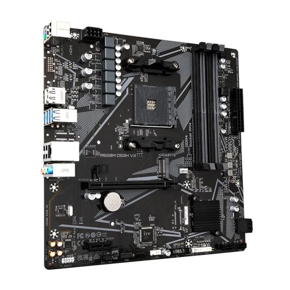 МАТЕРИНСКАЯ ПЛАТА GIGABYTE GA-A520M-DS3H V2 / AM4 / A520 / DDR4 / MATX