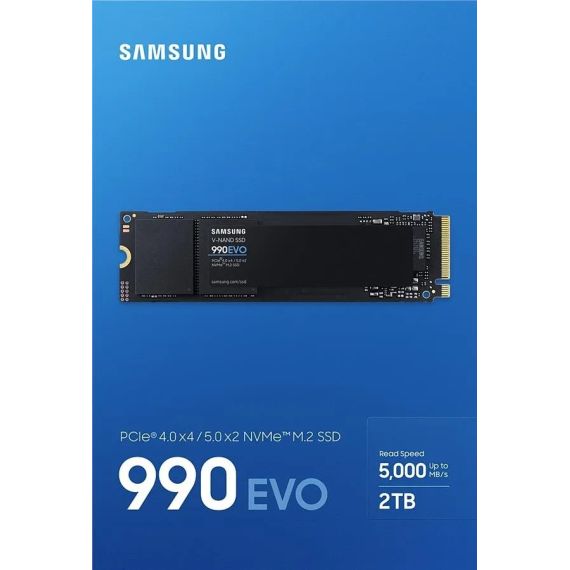 M.2 NVME SSD SAMSUNG SSD 990 EVO  / 2.0TB  / PCIE4.0 X4 / 5.0 X2, NVME 2.0