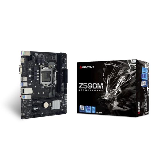 МАТЕРИНСКАЯ ПЛАТА BIOSTAR Z590MHP / SOCKET 1200 / INTEL Z590 / DDR4 / MATX