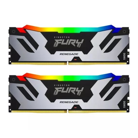 ОПЕРАТИВНАЯ ПАМЯТЬ KINGSTON FURY RENEGADE SILVER RGB DDR5-6000 96GB (KIT OF 2*48GB)