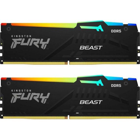 ОПРЕАТИВНАЯ ПАМЯТЬ KINGSTON FURY BEAST RGB EXPO DDR5 6400MHZ 32GB (KIT OF 2*16GB)