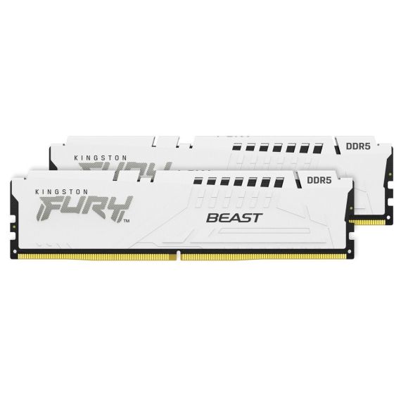 ОПРЕАТИВНАЯ ПАМЯТЬ KINGSTON FURY BEAST DDR5 WHITE EXPO 6400MHZ 32GB (KIT OF 2*16GB)