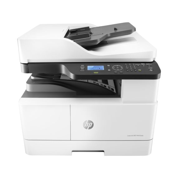 MFP A3 HP LASERJET M443NDA, WHITE, UP TO 25PPM,RADF 100P, 1200*1200 DPI, DUPLEX, 512MB, 600DPI, 4-LINE LCD DISPLAY, UP TO 50000 P/M, INPUT 350 P,USB 2.0, 10/100 BASE TX , HP PCL 6, TONER W1335A/X (7,400/13,700 PAGES), DRUM CF257A  (80,000 PAG)