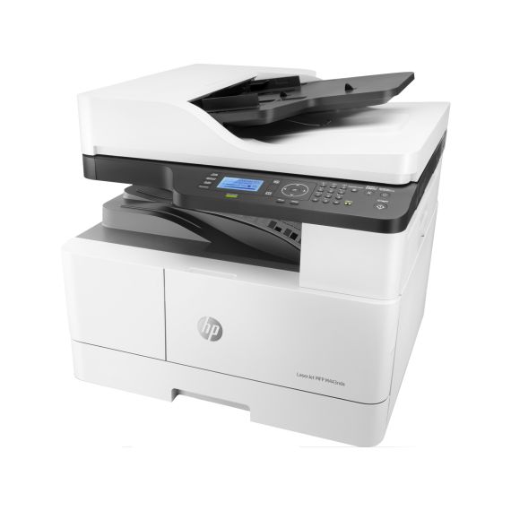 MFP A3 HP LASERJET M443NDA, WHITE, UP TO 25PPM,RADF 100P, 1200*1200 DPI, DUPLEX, 512MB, 600DPI, 4-LINE LCD DISPLAY, UP TO 50000 P/M, INPUT 350 P,USB 2.0, 10/100 BASE TX , HP PCL 6, TONER W1335A/X (7,400/13,700 PAGES), DRUM CF257A  (80,000 PAG)