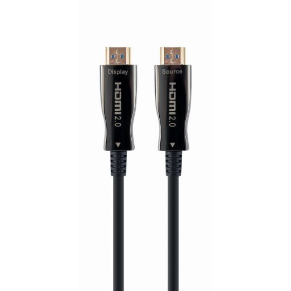 ВИДЕО КАБЕЛЬ GEMBIRD CCBP-HDMI-AOC-30M-02 / SUPPORTS 4K UHD RESOLUTIONS AT 60HZ, MALE-MALE / 30 M