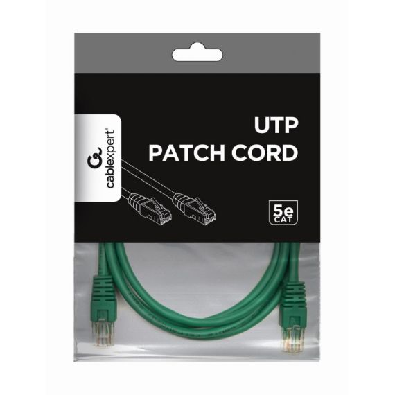 UTP CAT.5E PATCH CORD, 1.5M, GREEN