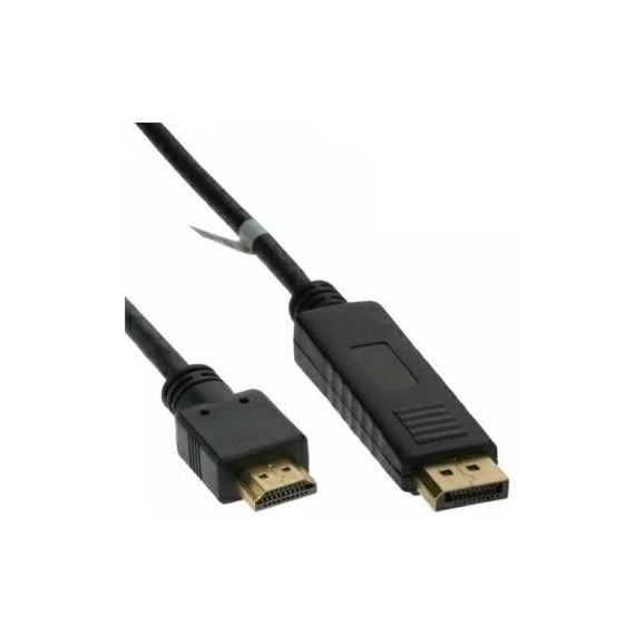 CABLE DP-HDMI - 3M - BRACKTON DP4-HD6-0300.B, 3 M, DISPLAYPORT 20 PIN TO HDMI 19 PIN M/M, IC-CHIP FOR 100% TRANSMISSION, 4K 60HZ 4:4:4, 3840X2160, 18GBIT/S, HDR10, HDCP 2.2/1.4, 3D, BULK PACKING