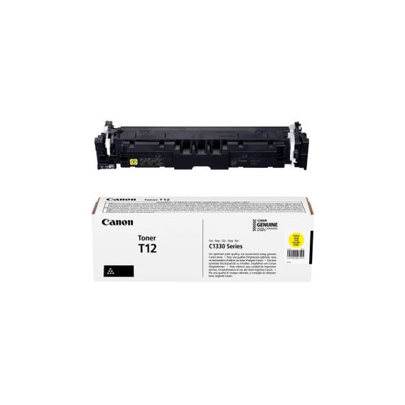 TONER CANON T12 YELLOW EMEA, (5300 PAGES 5%) FOR  CANON I-SENSYS X C1333.