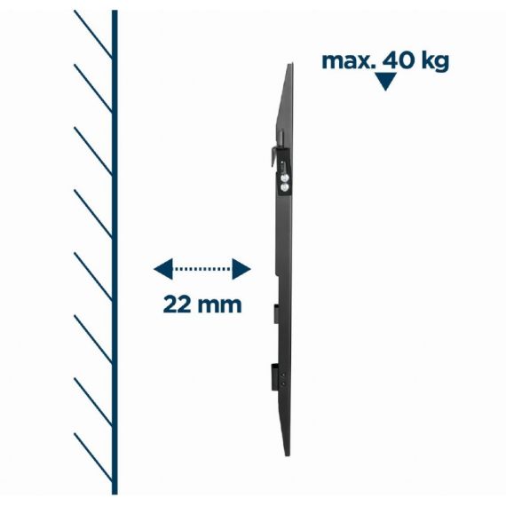SUPORT TV DE PERETE (FIX), 37”-70” GEMBIRD ”WM-70F-02”, BACK
