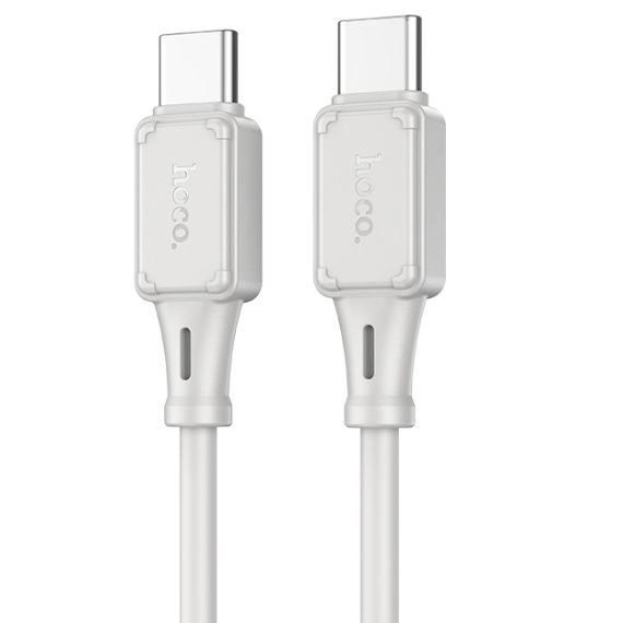 КАБЕЛЬ TYPE-C НА TYPE-C HOCO “X101 ASSISTANT” / 1M / SILICONE / 60W / UP TO 3A / GRAY