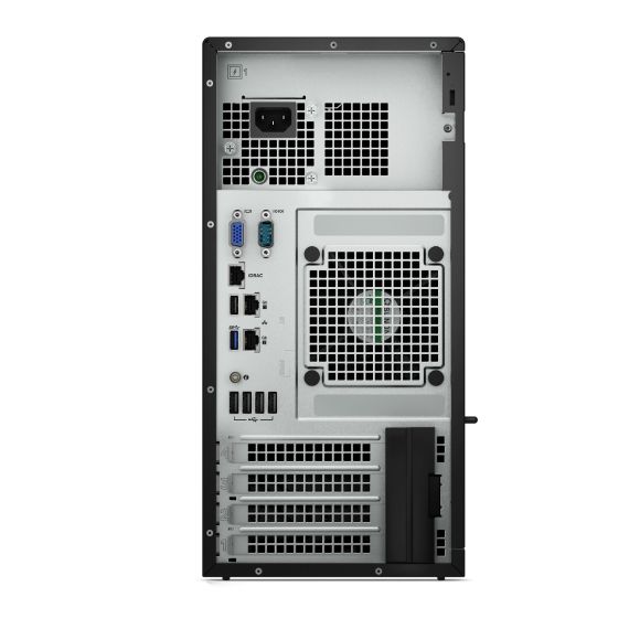 DELL POWEREDGE T150 TOWER, INTEL XEON E-2314 (2.8GHZ, 8M CACHE, 4C/4T, 65W), 1X16GB DDR4 UDIMM RAM, 2TB 7.2K RPM SATA HDD (CHASSIS UP TO 4X3,5” CABLED HDD), IDRAC9 BASIC, ON-BOARD LOM BROADCOM 5720 DUAL PORT 1GB , TPM 2.0 V3., SINGLE CABLED 300W PSU.