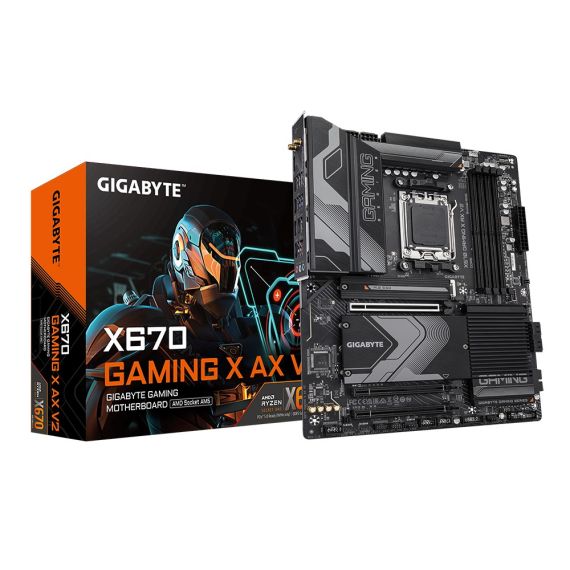 МАТЕРИНСКАЯ ПЛАТА GIGABYTE X670 GAMING X AX V2 / AM5 / AMD 670 / DDR5 / ATX