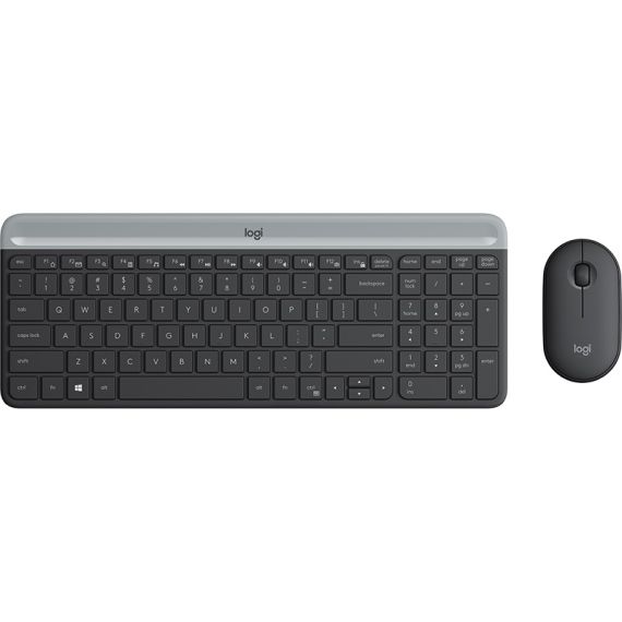 БЕСПРОВОДНАЯ КЛАВИАТУРА И МЫШКА LOGITECH COMBO MK470 SLIM/ 2.4GHZ NANO USB RECEIVER/ GRAPHITE