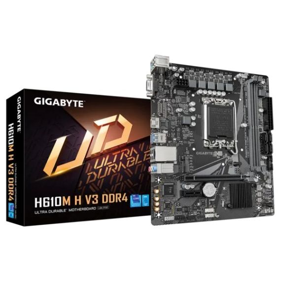 МАТЕРИНСКАЯ ПЛАТА GIGABYTE H610M H V3 DDR4/ 1700/ H610/ DDR4/ MATX