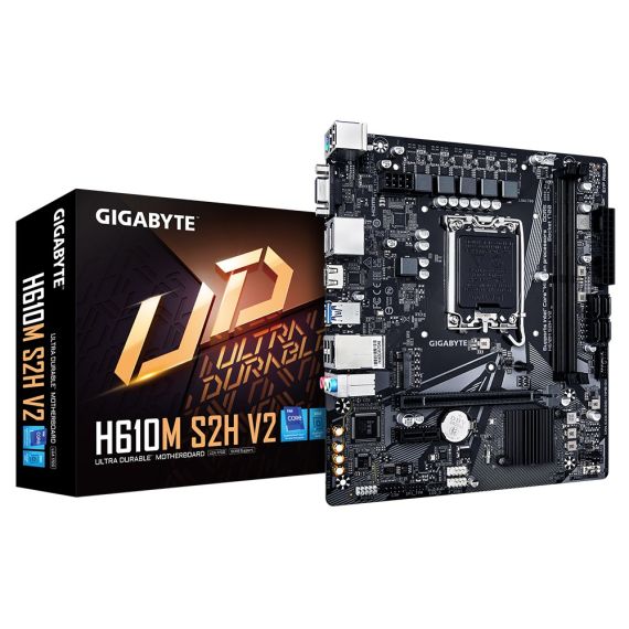 МАТЕРИНСКАЯ ПЛАТА GIGABYTE H610M S2H V2/ 1700/ H610/ DDR5/ MATX